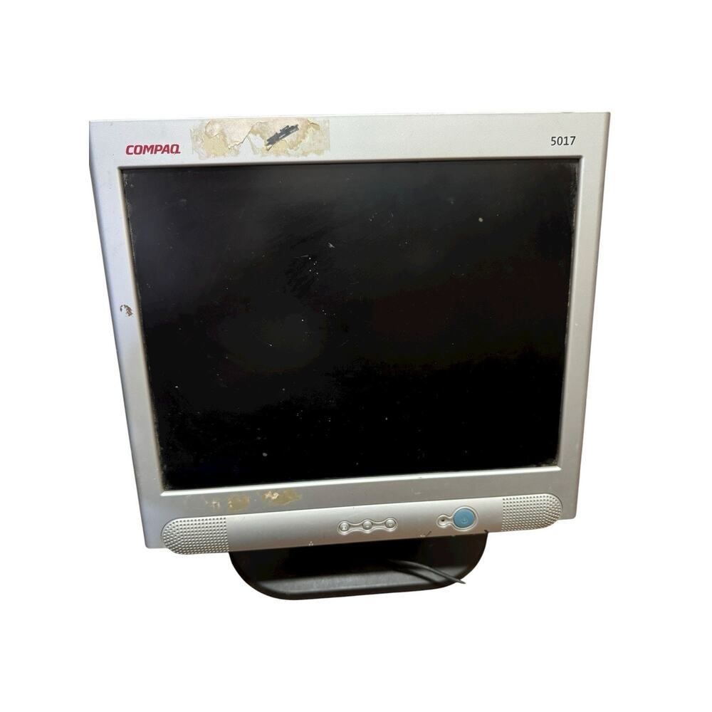 Compaq 5017 Flat Panel Computer Monitor 15” Tested Works